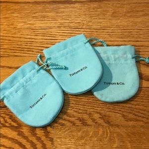 THREE TIFFANY JEWELRY BAGS